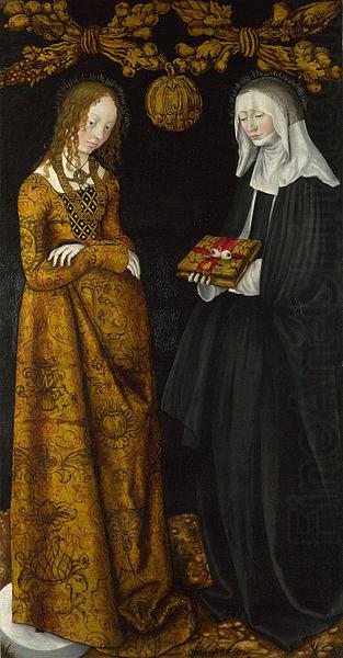 Saints Christina and Ottilia, Lucas Cranach